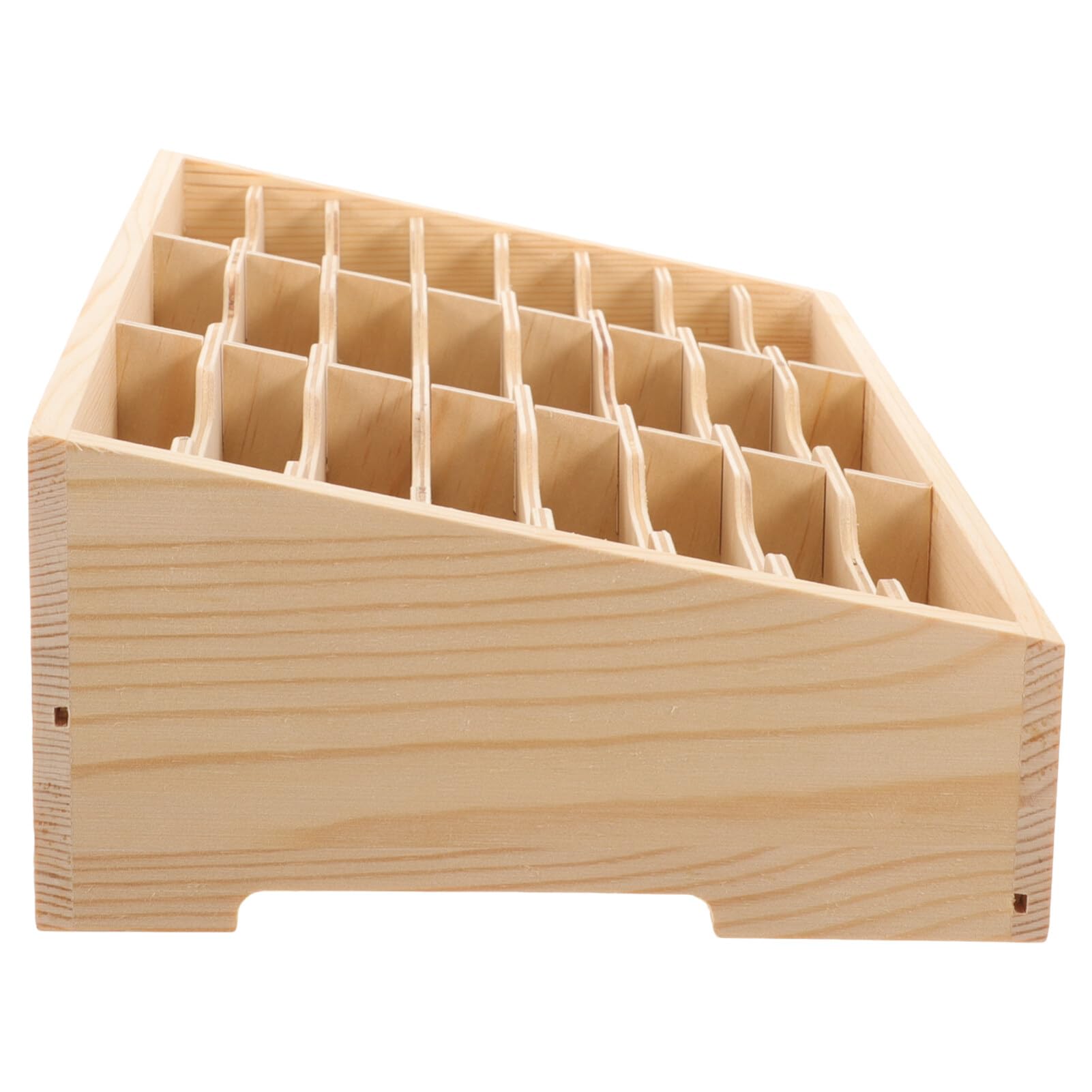 Tofficu Supporto per Cellulare in Classe Organizer da Tavolo in Legno Scatola Porta Cellulare Contenitore da Scrivania Scomparti Multipli Scatola Portaoggetti in Legno Organizer