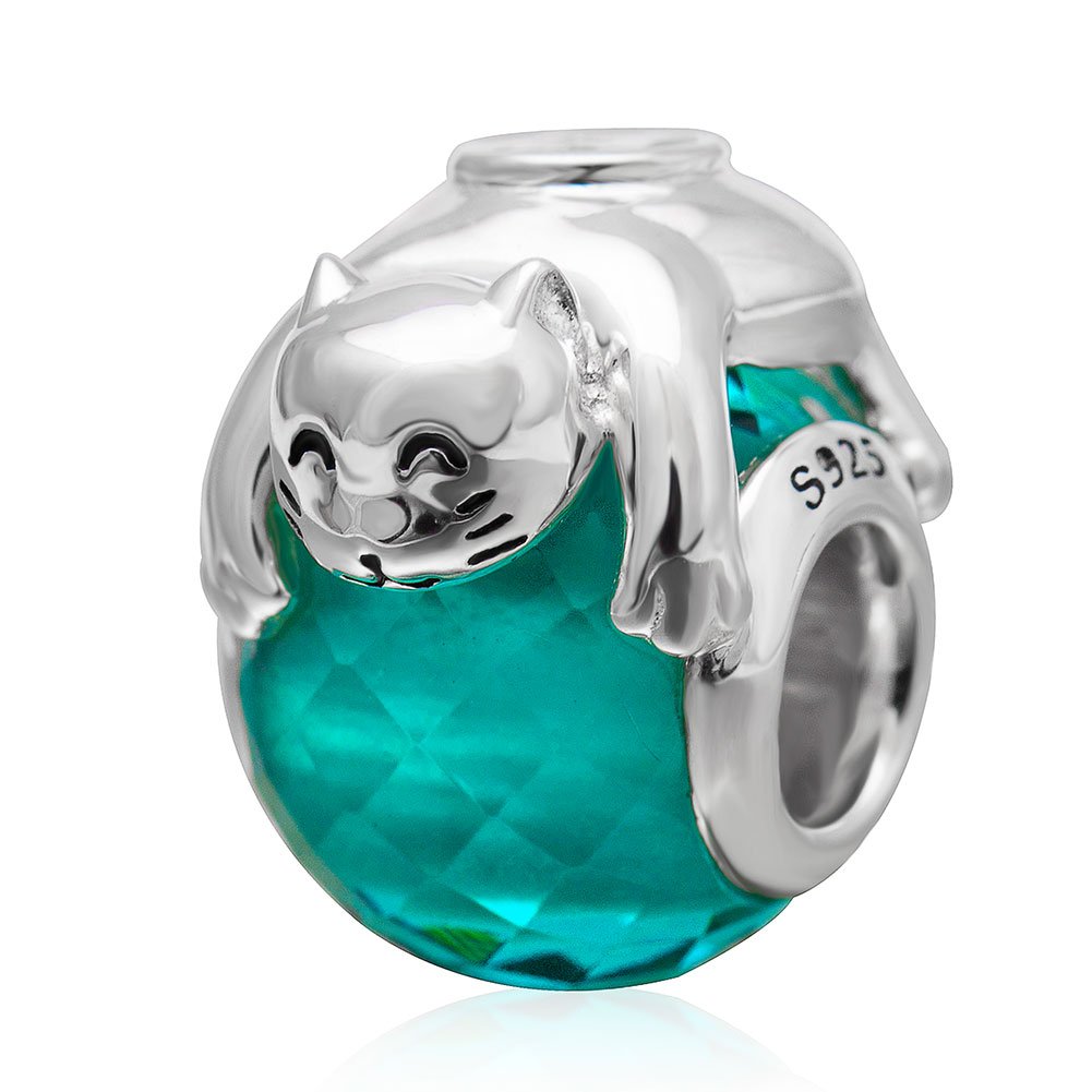 Animal 925 Solid Sterling Silver Charms Lion King Dog Paw Print Dragonfly Panda Camel Butterfly Dolphin Charms for Pandora Charms Bracelet