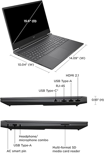 Miniatura 6 de HP Victus - Laptop para juegos de 15.6", 16 GB DDR5-4800 MHz RAM, AMD Ryzen 5 7535HS, 6 núcleos, 4.55 GHz, almacenamiento SSD PCIe NVMe de 512 GB,