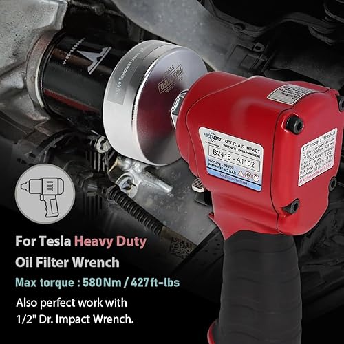 Miniatura 9 de FIRSTINFO F3545B Llave de filtro de aceite forjada de 14 flautas para ToyotaLexusScion con motores de 2.5L a 5.7L (Camry, RAV4, Highlander RX y más)