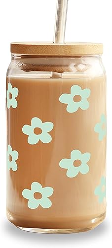 Vaso para beber con tapa y popote y diseño de vinilo que cambia de color vasos de cerveza en forma de lata de 16 onzas taza de café helado lindo