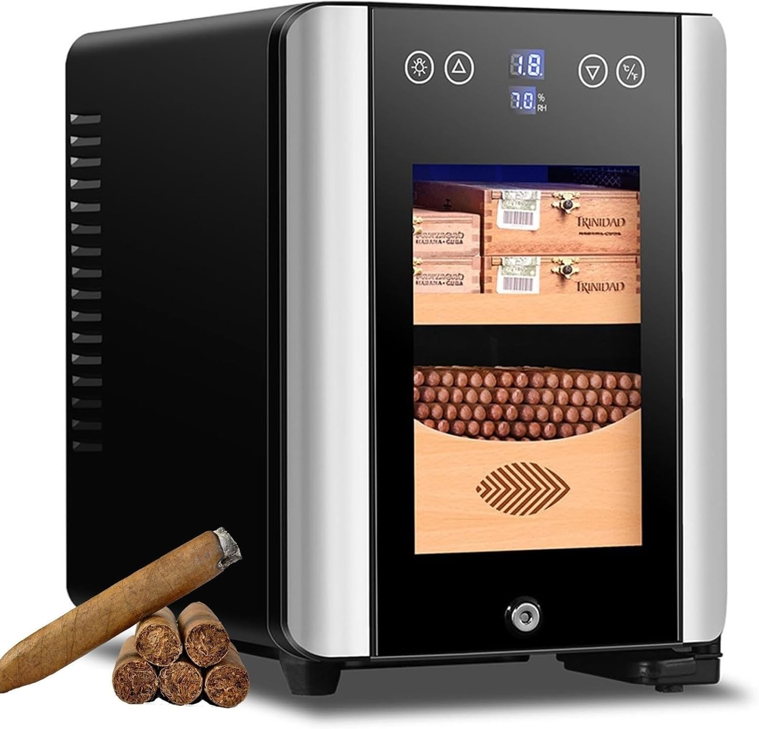 Elektrischer Zigarrenhumidor (8 Liter), Intelligenter Zigarrenkühler Mit Temperaturregelung, for Väter, Freunde Und Ehemänner