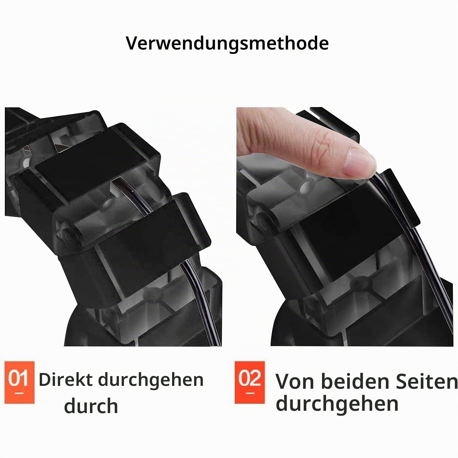 FLEXISPOT Kabelkanal Kabelschlauch 128 cm für Flexibles Kabelmanagement an Computer und Arbeitsplatz (schwarz)
