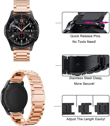 Miniatura 7 de KOMI Correa de reloj compatible con Samsung Galaxy Watch Active 2 (1.575 pulgadas, 1.732 pulgadas)(1.575 pulgadas) R500,075 pulgadas, correa de