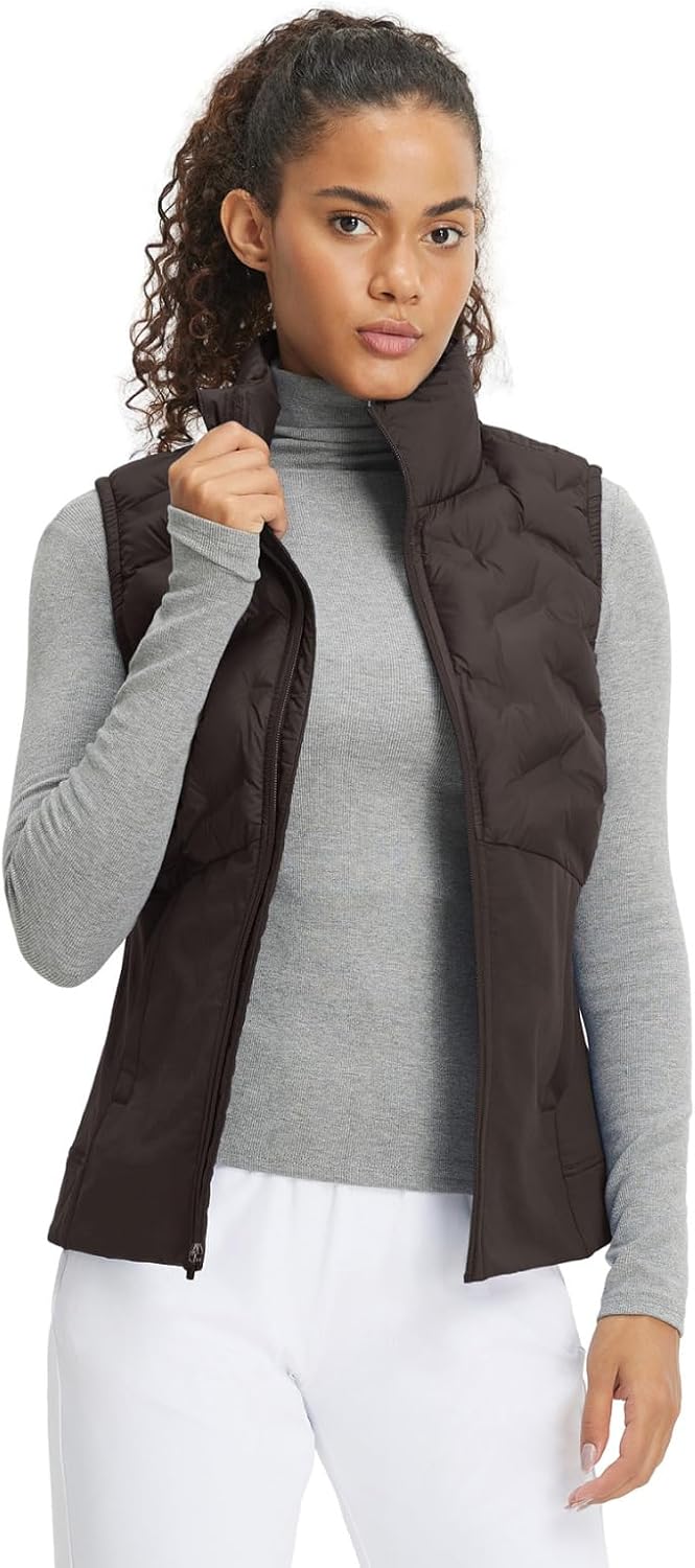 M MAELREG Golf Vest for Women Lightweight Slim Fit Outerwear Puffer Vest Windproof Sleeveless Warm Winter jacket - Image 2