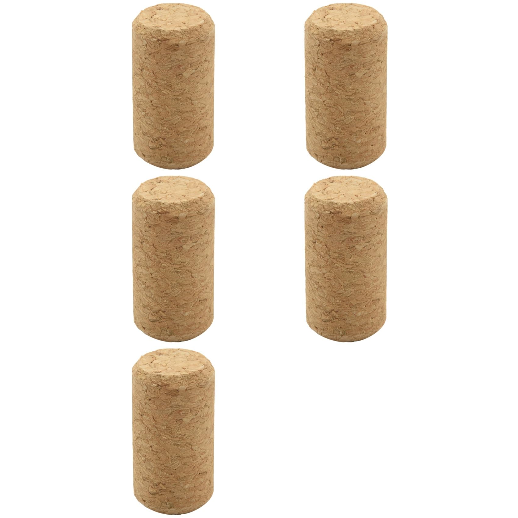 Vjsujehgy 500Pcs Straight Wood Corks Wine Stopper Wood Bottle Stopper Cone Type Wine Bottle Corks Plug Sealing Cap