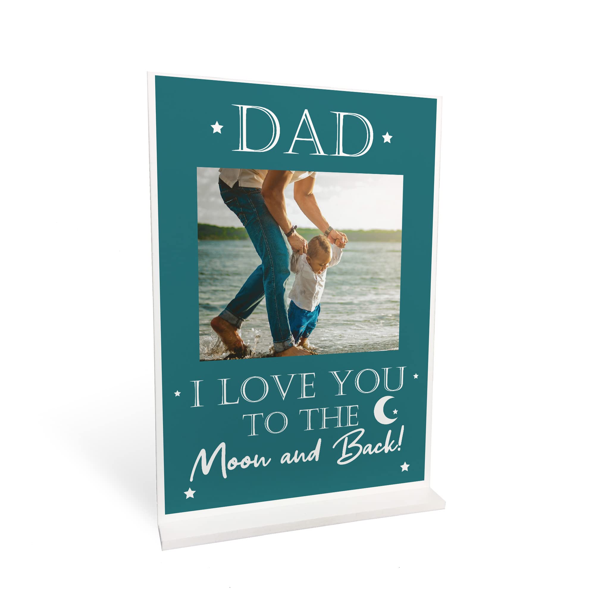 Red Ocean Personalised Dad Gifts For Birthday Fathers Day Gift From Daughter Son Standing Plaque Gift For Dad