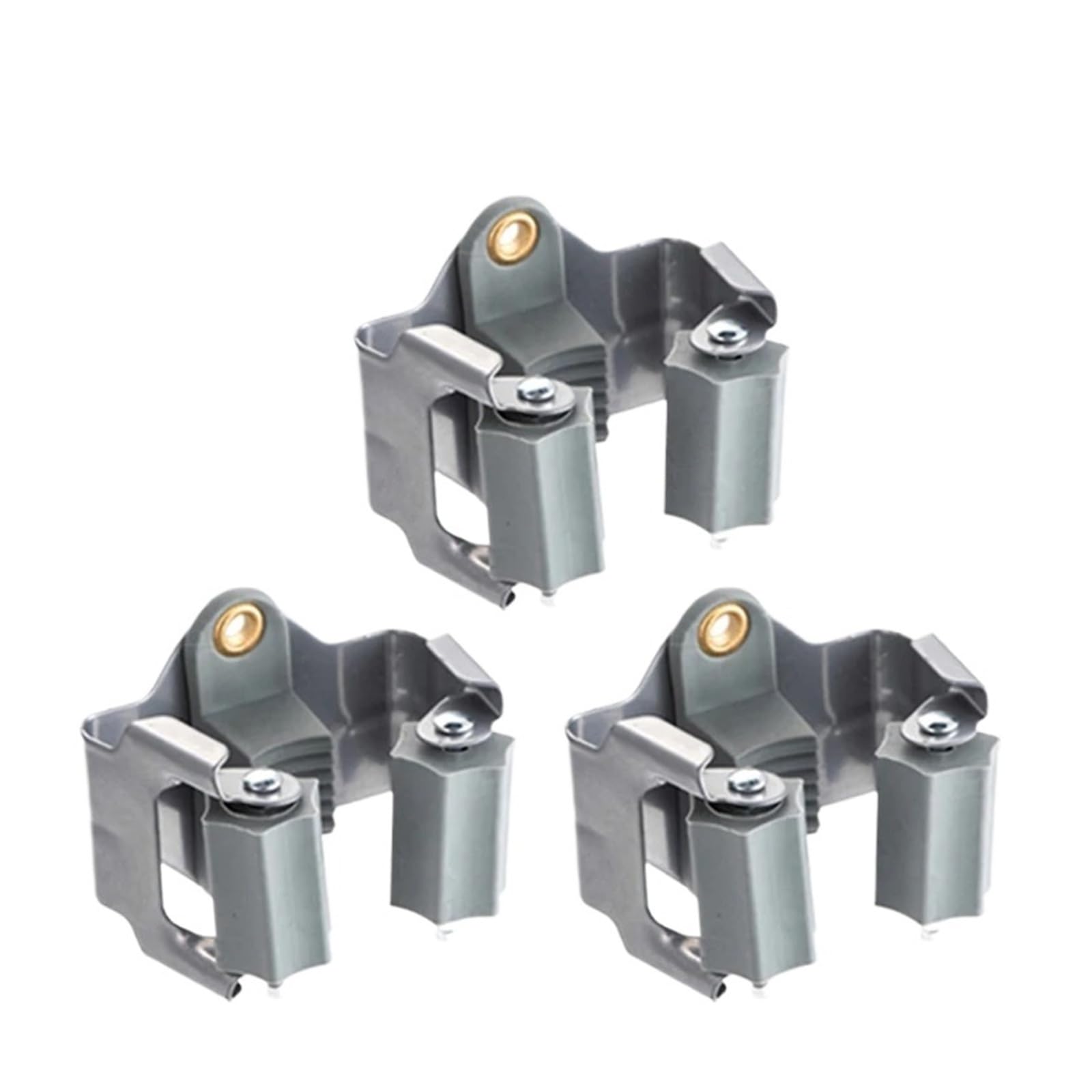 HRXEXSBAM 2/3/4PCS Waterproof Multi-Purpose Wall Hooks, Heavy Duty Mop Broom Organizer Holder for Bathroom(3pcs-2)