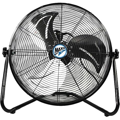 Maxxair HVFF 20 High Velocity Floor Fan, 3150 cfm, Gray Cover