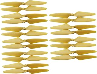 sea jump Accessories 20PCS for Hubsan H501s H501A H501C H501M H501S W H501S pro MJX B3 Bugs 3 B3H Bugs 3H F17 F100 HS700 HS700D Quadcopter Aircraft Spare Parts Drone Propellers Gold