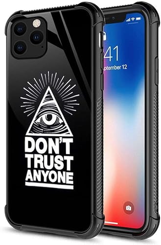 Miniatura 22 de Funda para iPhone 11 - Funda protectora de TPU de silicona suave y cristal templado con diseño de ojo de águila con bandera estadounidense Bandera