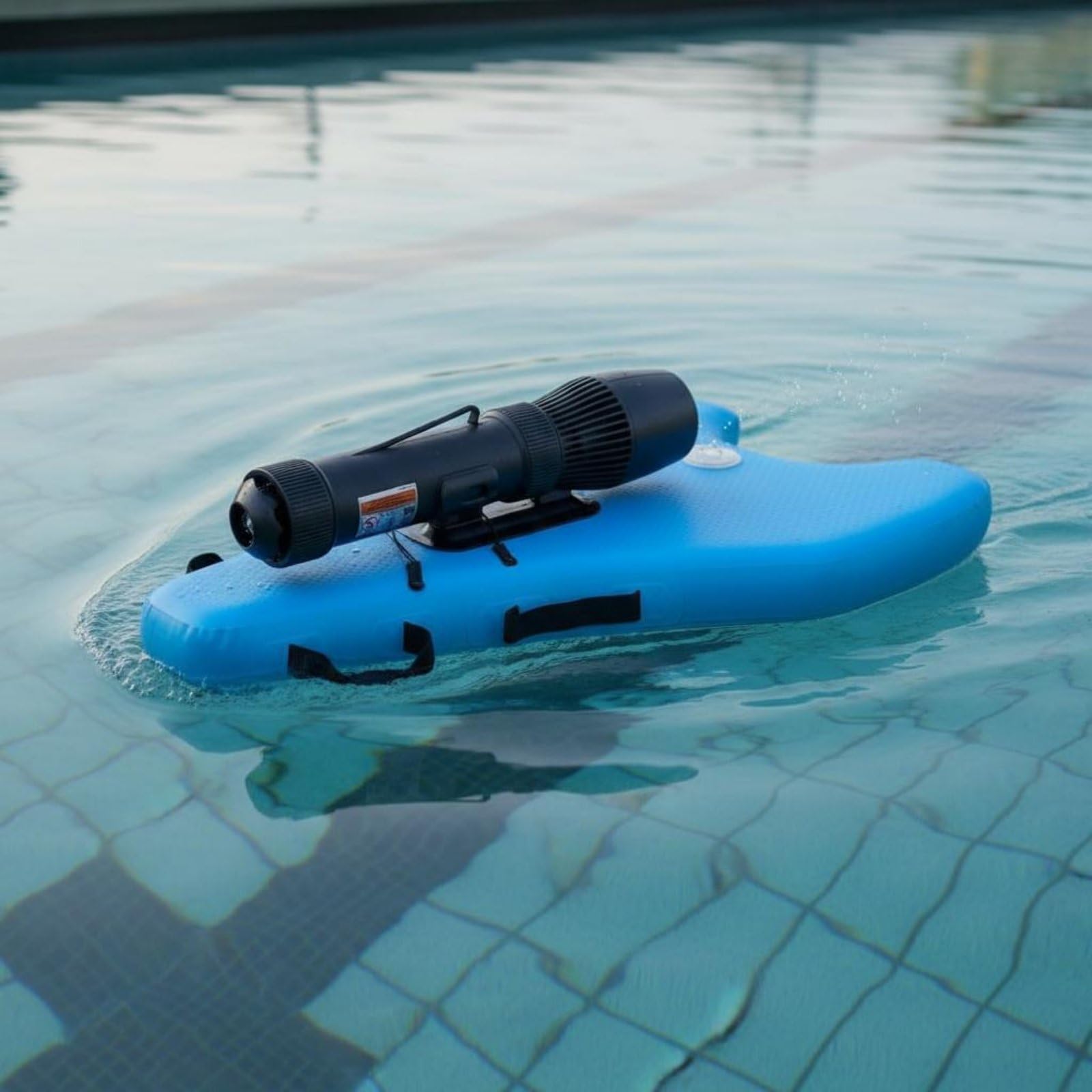Gralara Unidad de Propulsión Acuático Inflable Ligero Tabla de Natación con Motor Impermeable Marino Tabla Flotante para Adultos