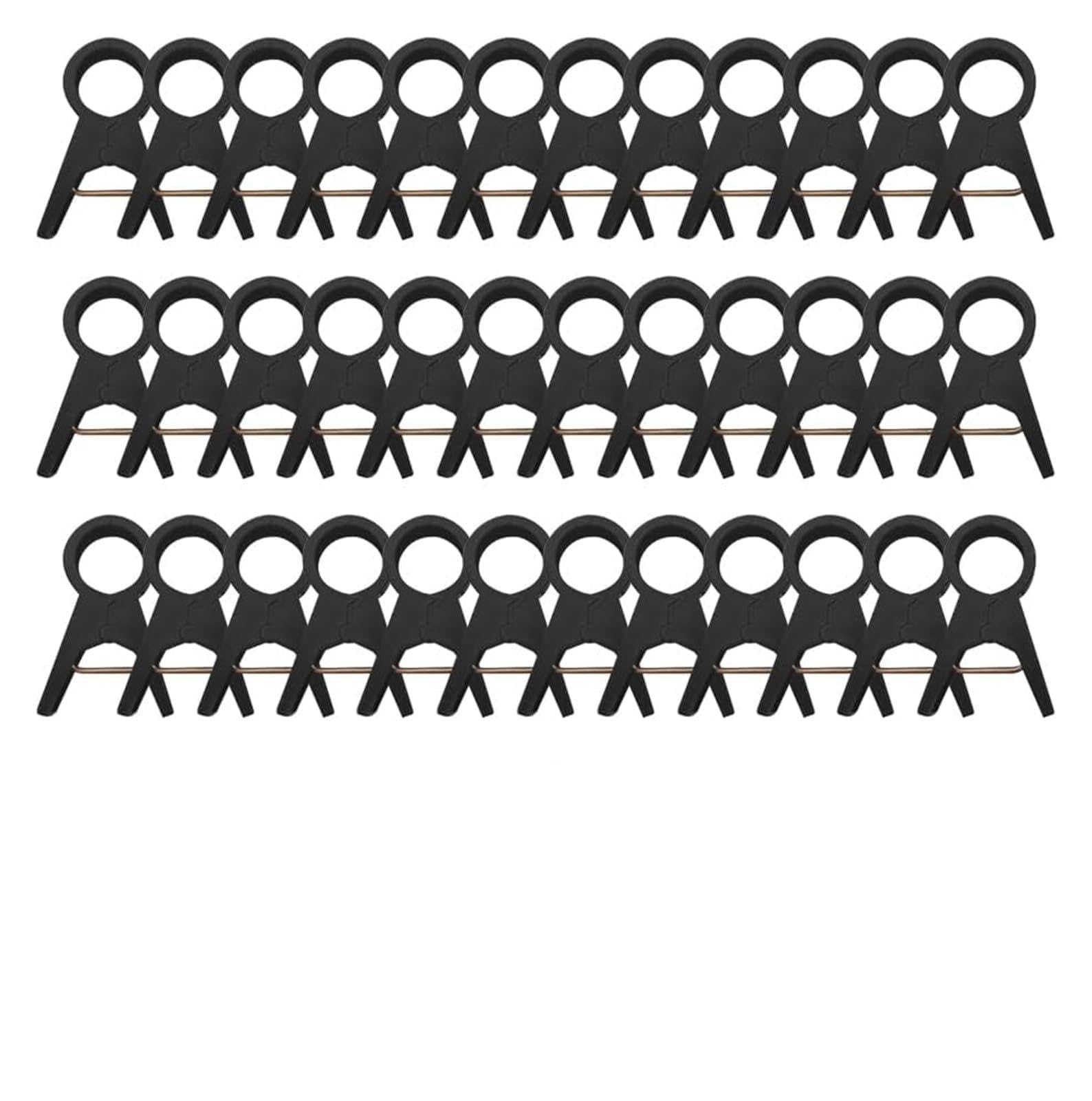 Ziubmvdyc Black 18Mm Garden Plant Clips, Plant Support Clips Multicolor 18Mm 30Mm Tomato Trellis(Black 18Mm)