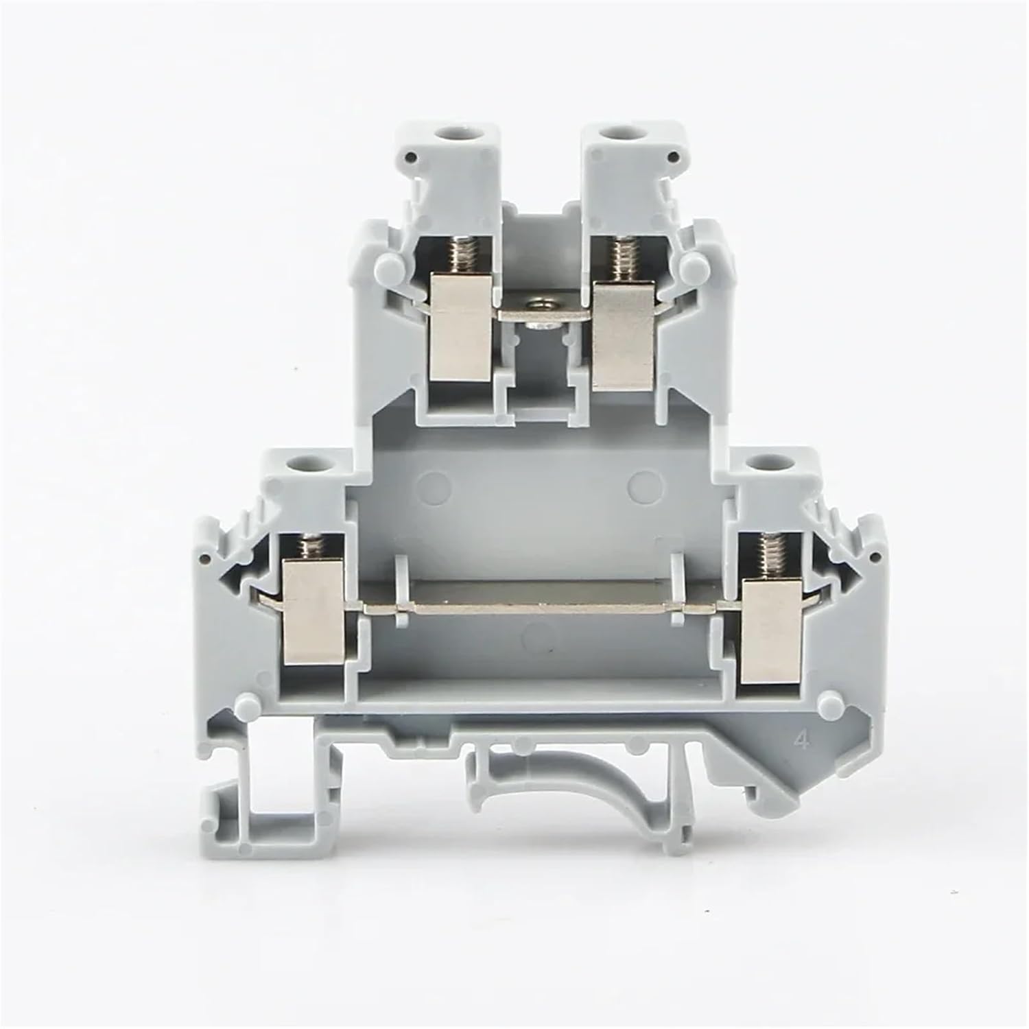 50Pcs Din Rail Terminal Blocks UKK5 Connector Double Layer Terminal Blocks Screw Electrical Wiring Wire Conductor UKK-5
