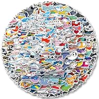 Kids Teens Airplane Stickers,GJMDKPL 200PCS Pack Aircraft Aesthetic Stickers for Water Bottle, Laptop, Phone, Scrapbook, Journal, Bumper Gifts for Teens Adults -Winter, New Year