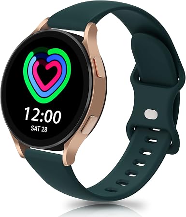 Amazon.com: Correas de reloj de 0.787 in compatibles con Samsung Galaxy  Watch 4 Band 1.575 in 1.732 in/Galaxy Watch 4 Classic 1.654 in 1.811 in/Watch  Active 2 1.575 in 1.732 in/Watch 3