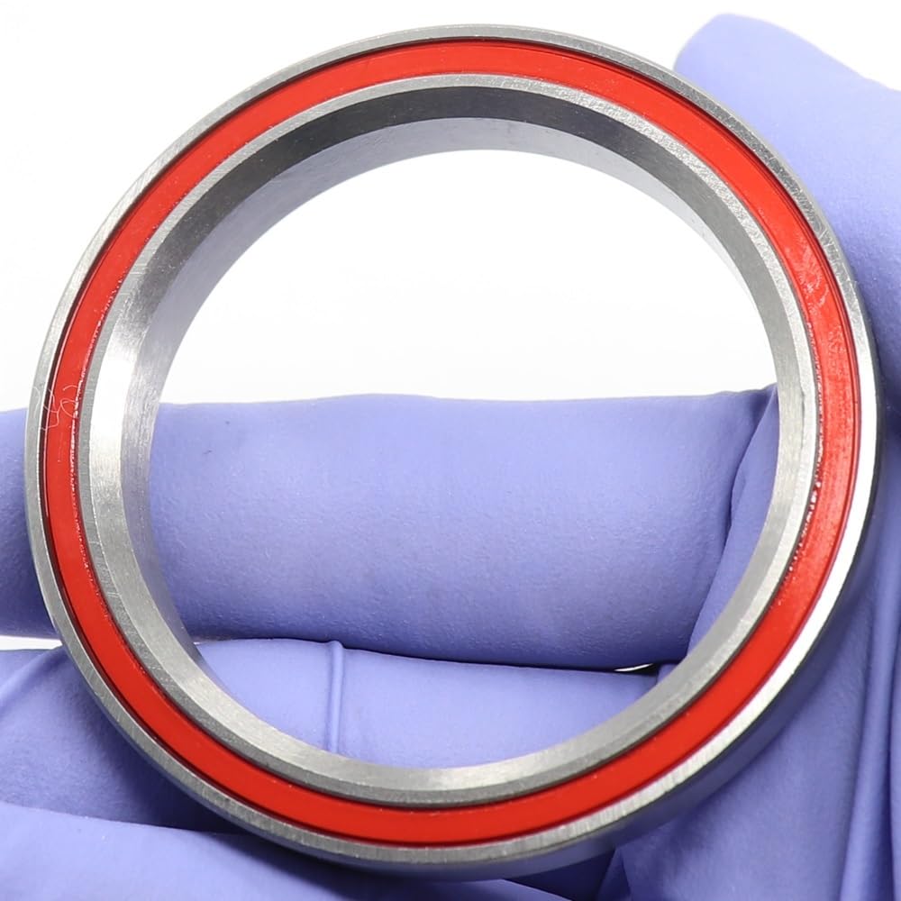 ZBJGBUIA 52H8 Bicycle Headset Bearing Cover 52 * 40 8mm 45/45 Degree Chrome Steel Tapered Upper Lower Bearings Parts Repair
