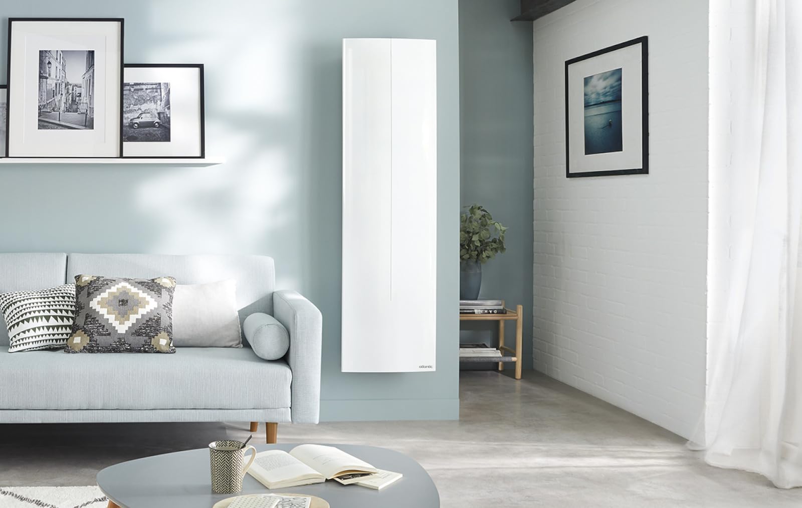 Radiateur digital Sokio vertical 2000W Blanc Atlantic