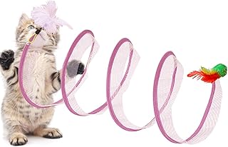 Indoor Cat Tube Toys | Pet Toy Tunnel for Interactive Fun - Portable Interactive Pet Adventure Tunnel Toy, Interactive Cat Springs Toys for Cats, Dogs, Small Pets, Rabbits Pochy