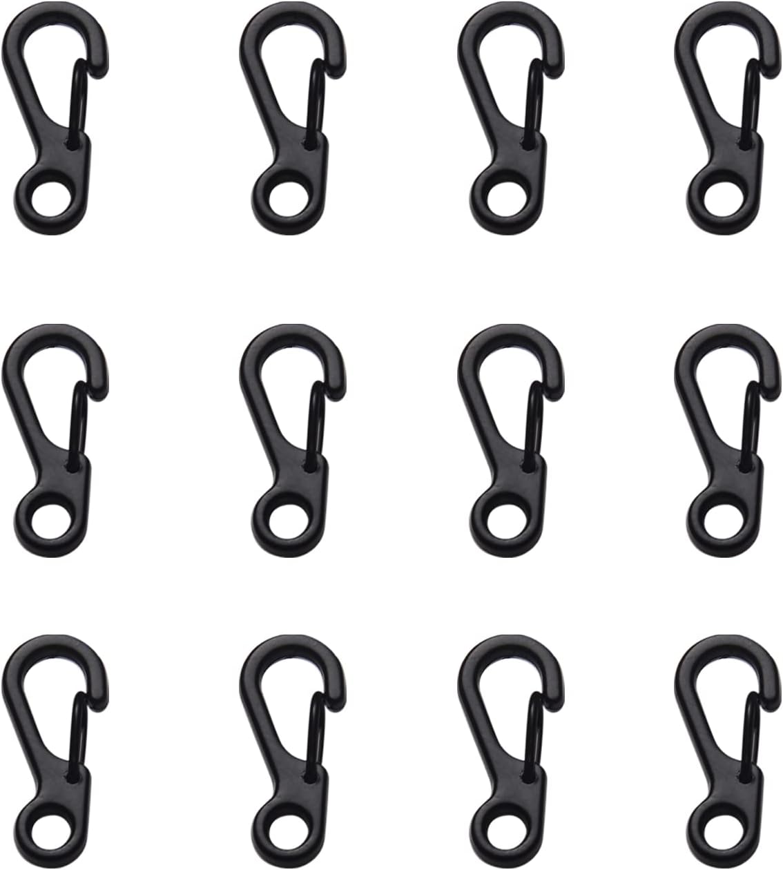 Mini Carabiner Clip Spring Snap Hook Buckle Clasps for Paracord Keychain Backpack Bottle Outdoor Camping Accessories