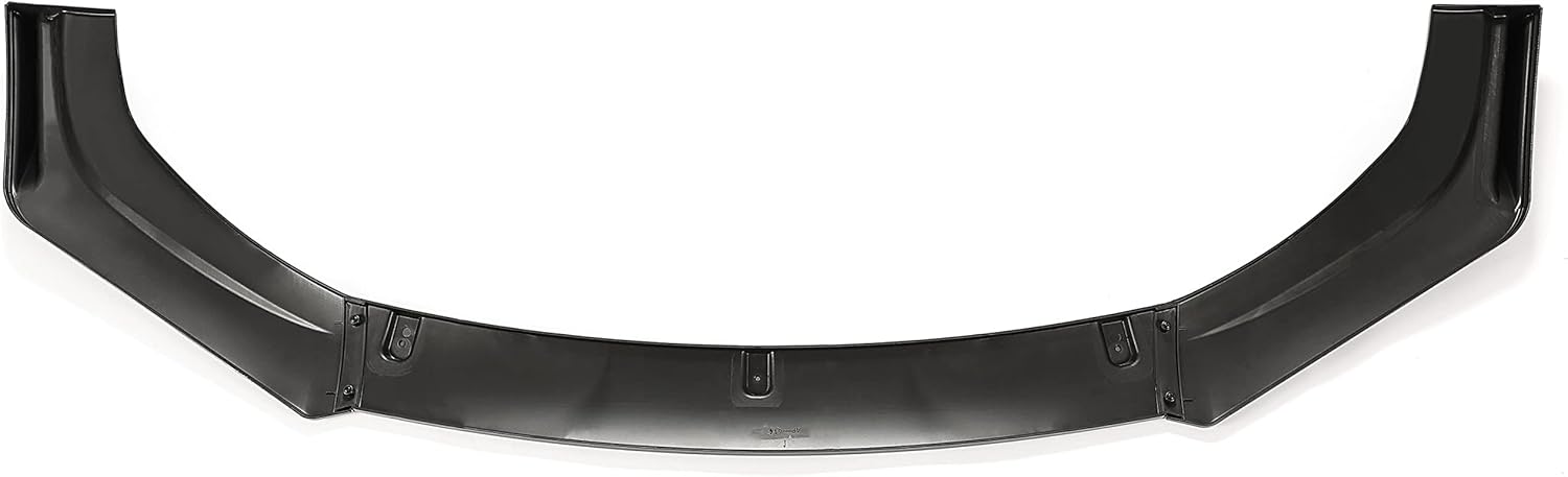 Kojem 3Pcs Front Bumper Lip Compatible with 2016-2021 Honda Civic 10th 4DR Sedan Under Chin Spoiler Plastic (Gloss Black)