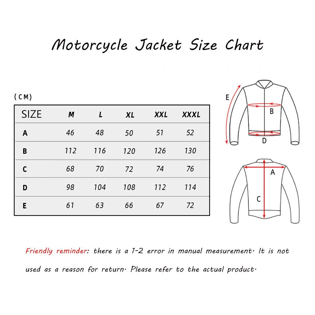Veste de Moto Sport avec Protections Homologuées CE, Blouson Gilet Thermique Imperméable Respirant pour Racing Tous les Temps, Autocollant Réfléchissant