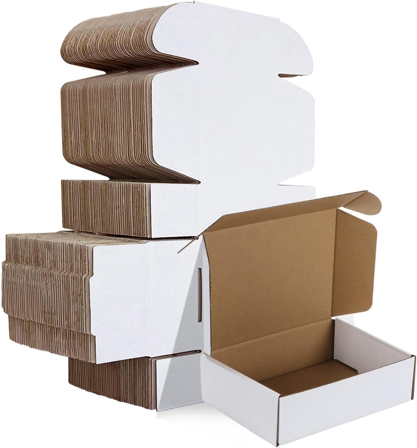 Premium Eco-friendly 7X5X2.75 inch autolock white corrugated 3ply box Pack of -50-picture-17