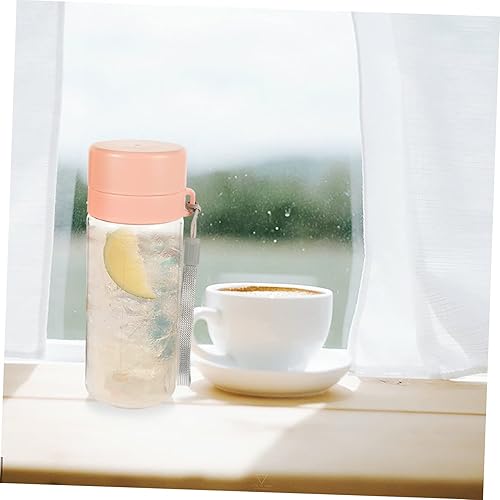 Miniatura 4 de BESPORTBLE Botella de agua transparente de 32 onzas con marcador de botella de agua con filtro Bote plegable para fitness, contenedor deportivo para