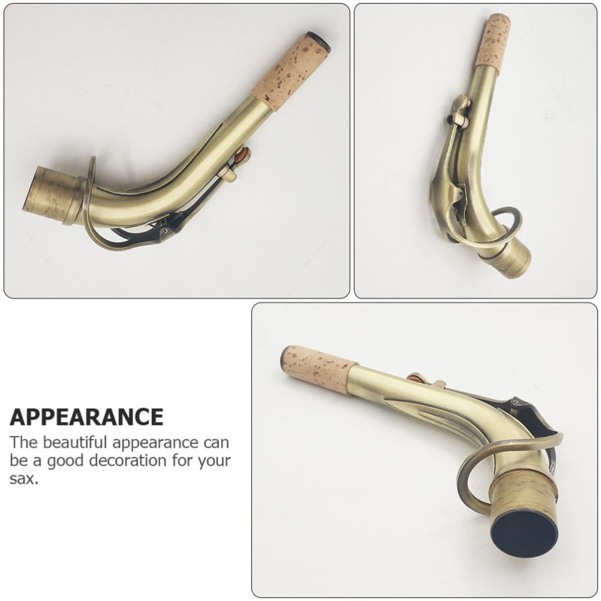 Antiker Messingsaxophonhals mit 24,5mm Durchmesser Praktisches Saxophonzubehör für Altsaxophon Elegantes und Kohärentes Klangdesign für Musiker