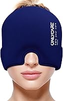 Vista 17 de ONLYCARE - Gorro para aliviar migrañas, calmante, envoltura de gel frío sin olor, terapia de frío/calor, para dolor de cabeza por tensión y estrés