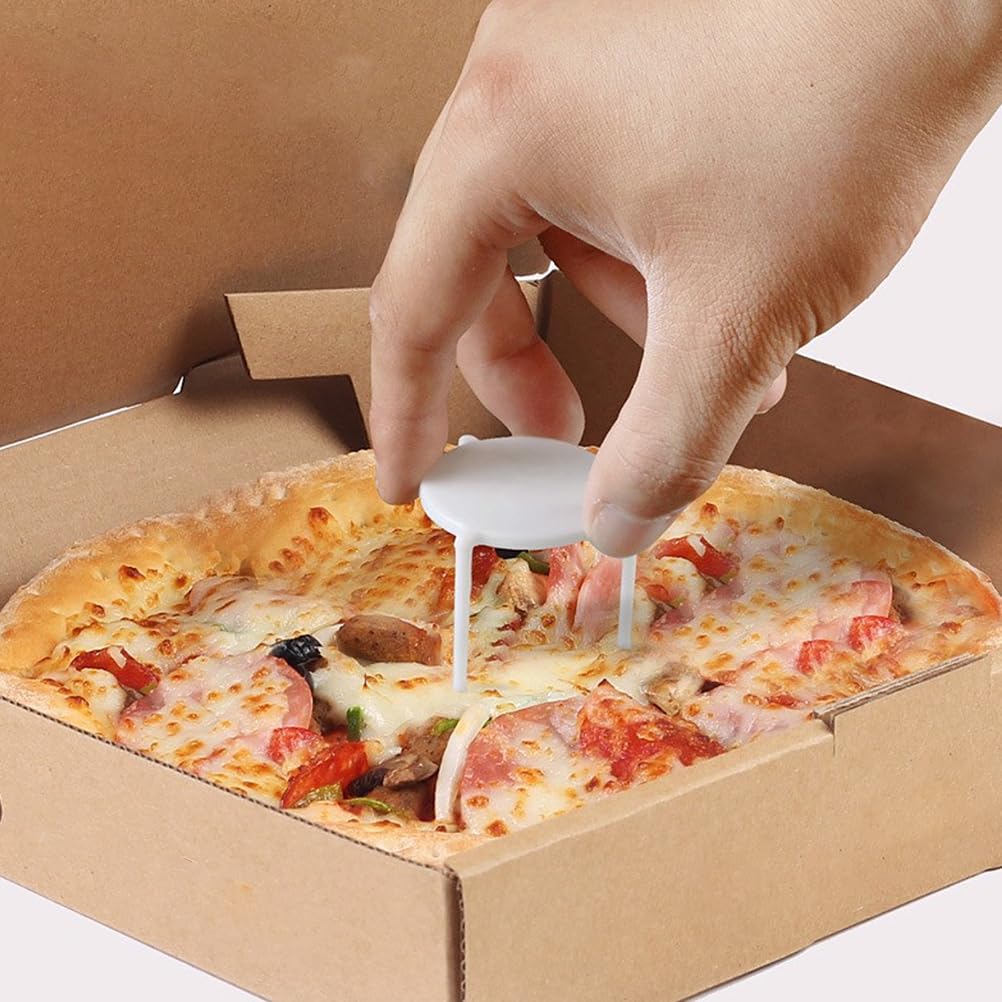 200Pcs Économiseur Pizza Stand Trépied Pizza Pile Rack De Fixation Titulaire Anti Bâton Stand pour Prendre Service À Emporter