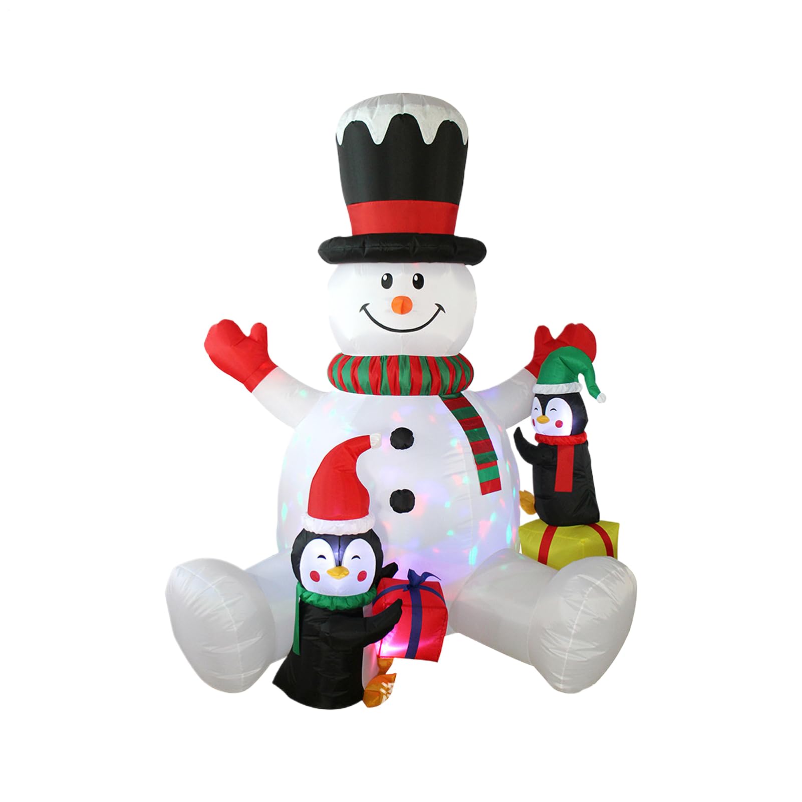 Décorations de Noël gonflables de 210 cm avec éclairage LED pour extérieur et jardin