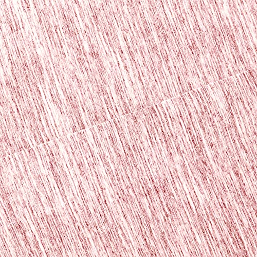 Dreamer's Nest Jersey Bed Sheet Set Cotton Blend Knit 3 Piece - 1 Flat Sheet 1 Fitted Sheet 1 Pillowcases T-Shirt Soft Stretchable Sheets All Season Bedding (Pink Melange, Twin Xl) #TOP4