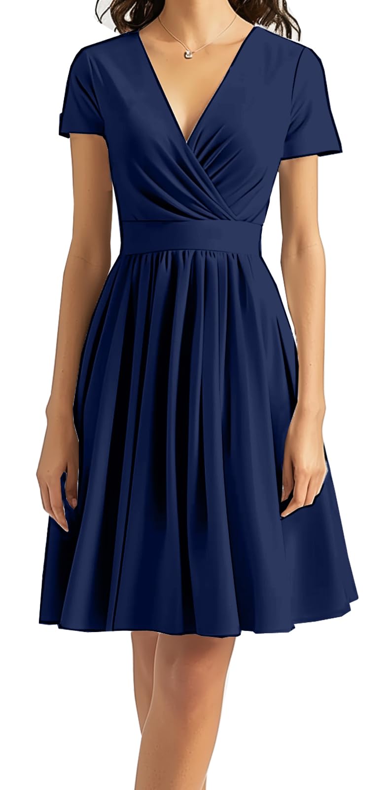 DinyIn Women's 2025 Summer Short Sleeve Casual Dresses