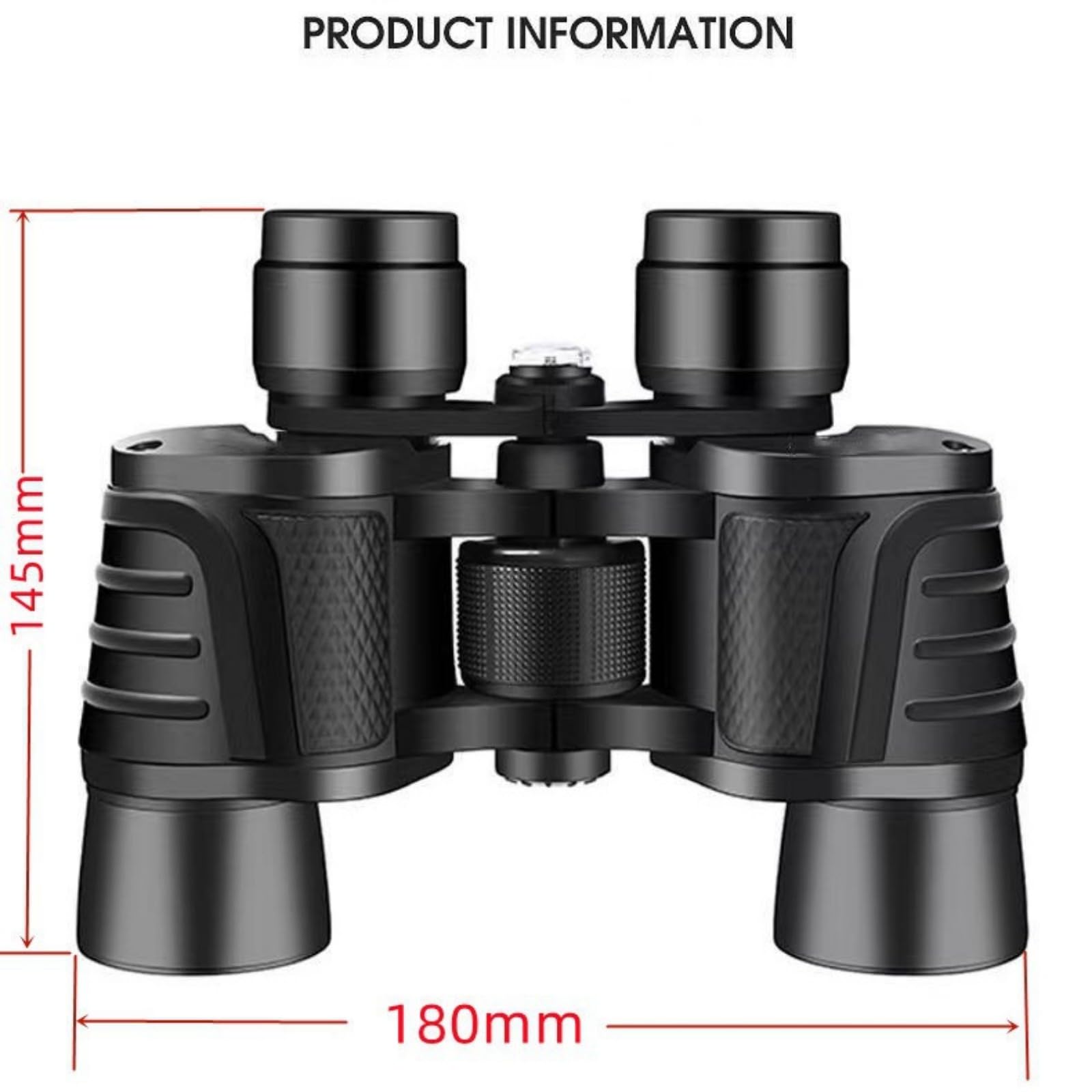 Binocolo HD ad alto ingrandimento 80 x 80 con visione notturna, per osservazione della luna, bird watching, compatibile con smartphone portatile