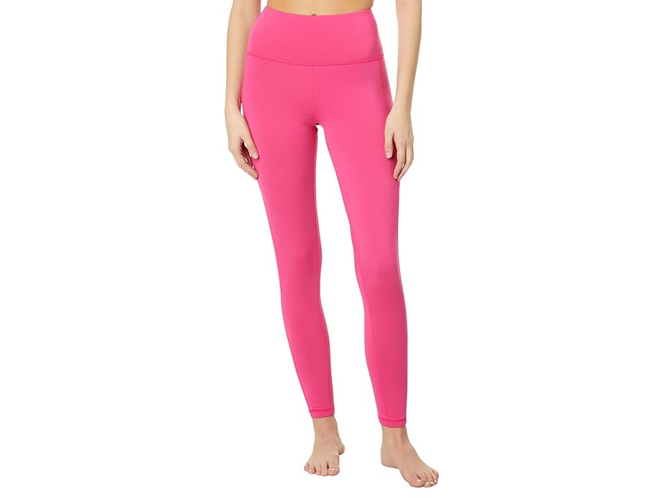 Hot Chillys Micro Elite Chamois Pocket Leggings (Fuchsia Purple) Women's Clothing INTERNATIONAL SHIPPING