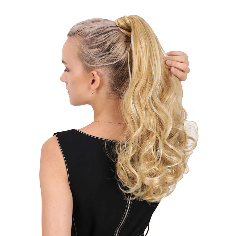 Queue de cheval en cheveux humains ondulés RemeeHi pour un volume immédiat de 66cm