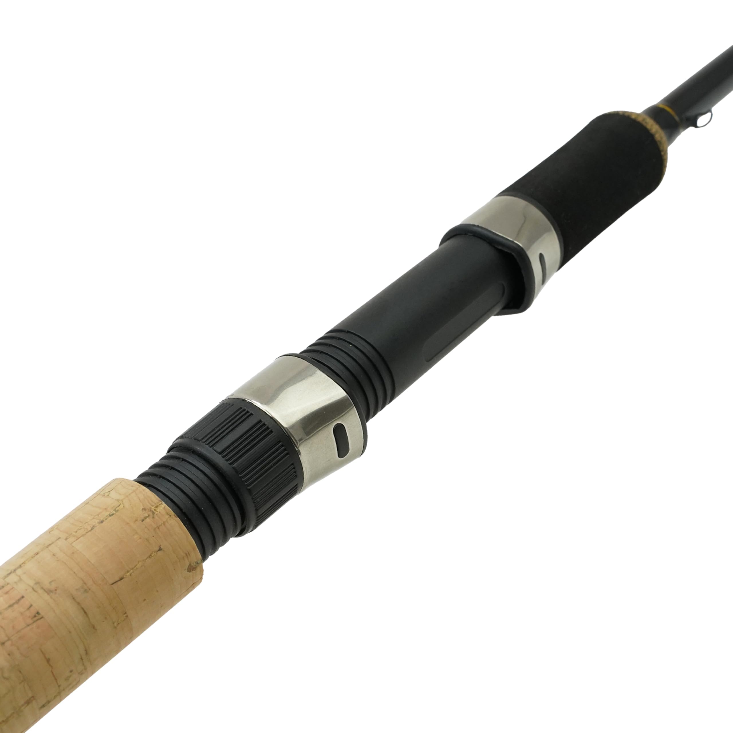 DLT Copperhead - 2,60m - Wolfsbarschrute - Schwarz - Carbon - Solider Rollenhalter inklusive