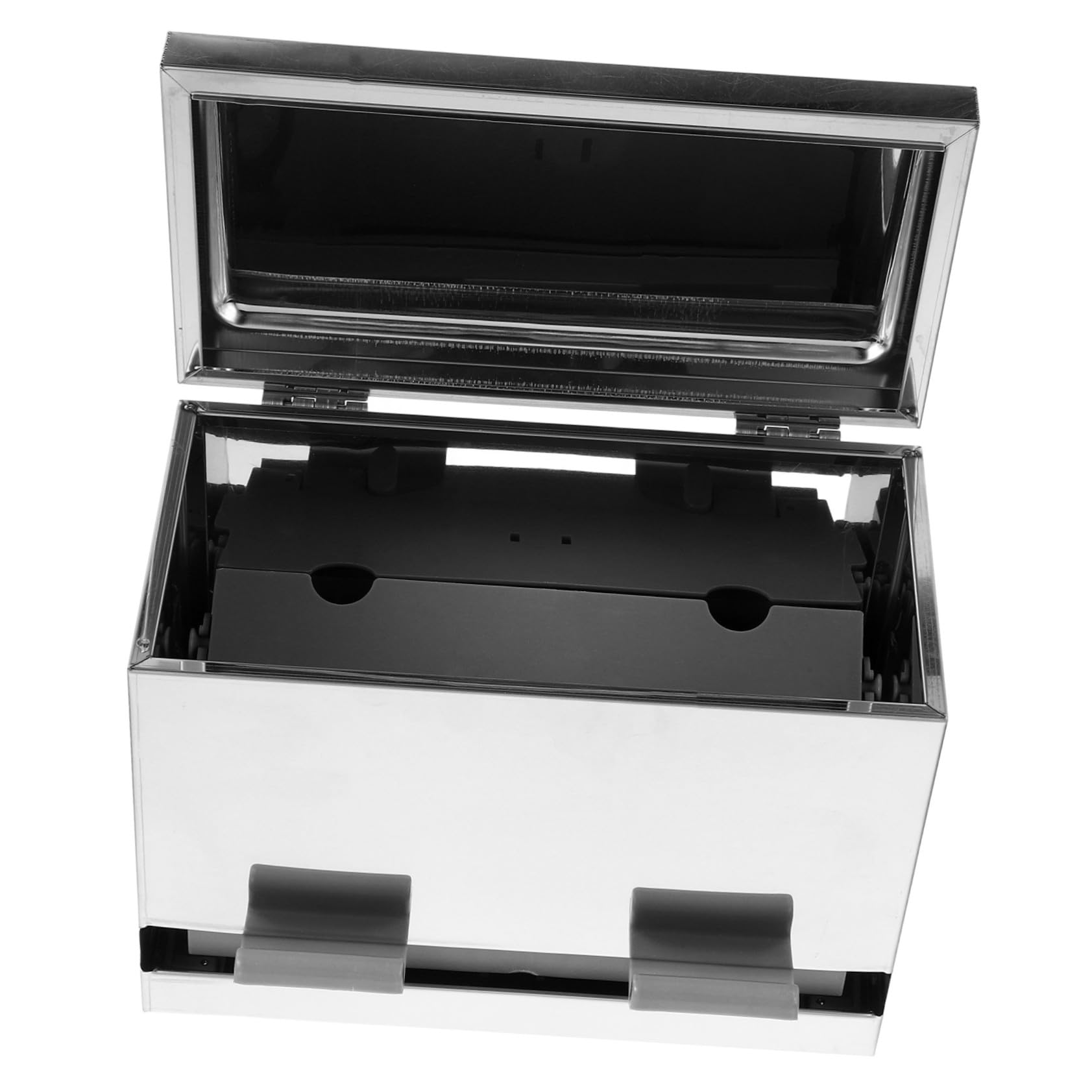 Automatischer Edelstahl Strohhalm Essstäbchenhalter mit Pressmechanismus Langlebige Aufbewahrungsbox für Gastronomie und Zuhause Vielseitig Platzsparend für Cafés und Restaurants