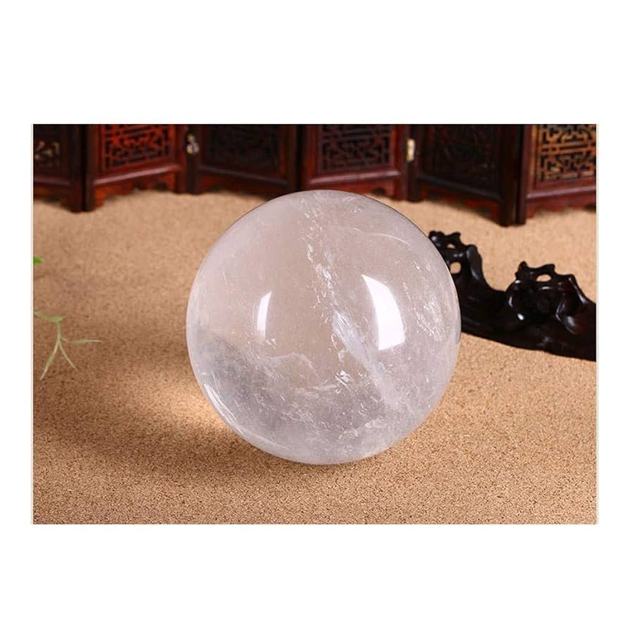 Amazon.co.jp: 水晶玉 ナチュラルホワイトクリスタルボール
