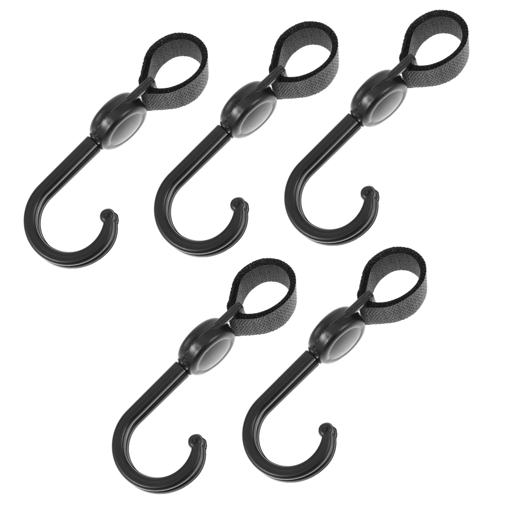 Vaguelly Adjustable Back Hook Stroller Hangers Double Hook for Stroller Shopping Cart Hanging