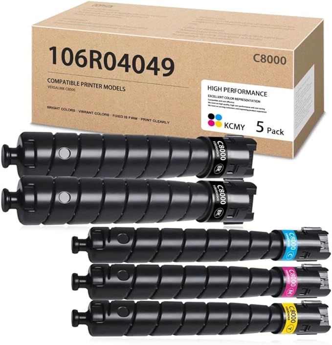VersaLink C8000 Compatible MasaiMara Cartridges For Xerox VersaLink C8000 - 4-Pack Color Set Compatible Toner