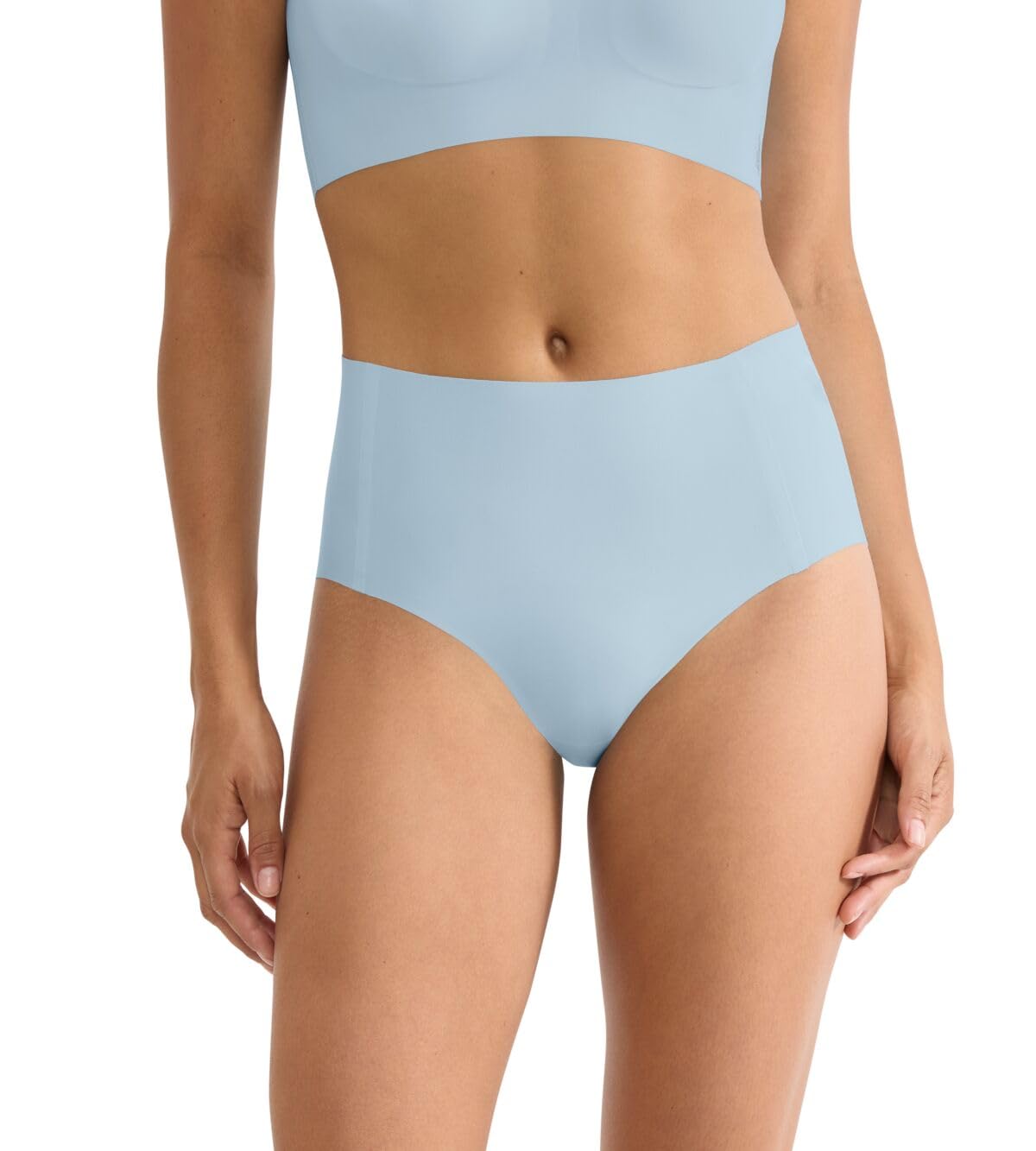 Sloggi Damen Unterhose Zero Feel 2.0 High Waist, XS, Light Blue