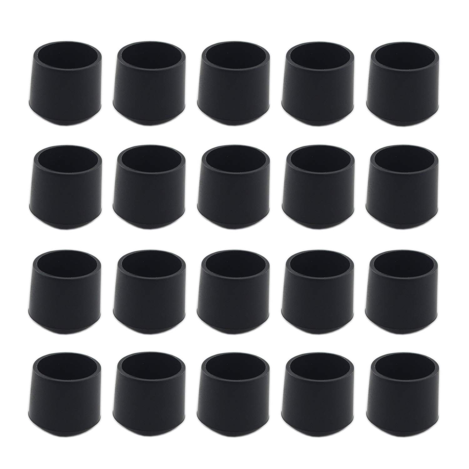 Round Chair Leg Floor Protectors,ULIFESTAR 20PCS Chair Leg Caps Anti Slip Furniture Protection Covers Pads for Sofa Chair Table Legs,Smooth Moving