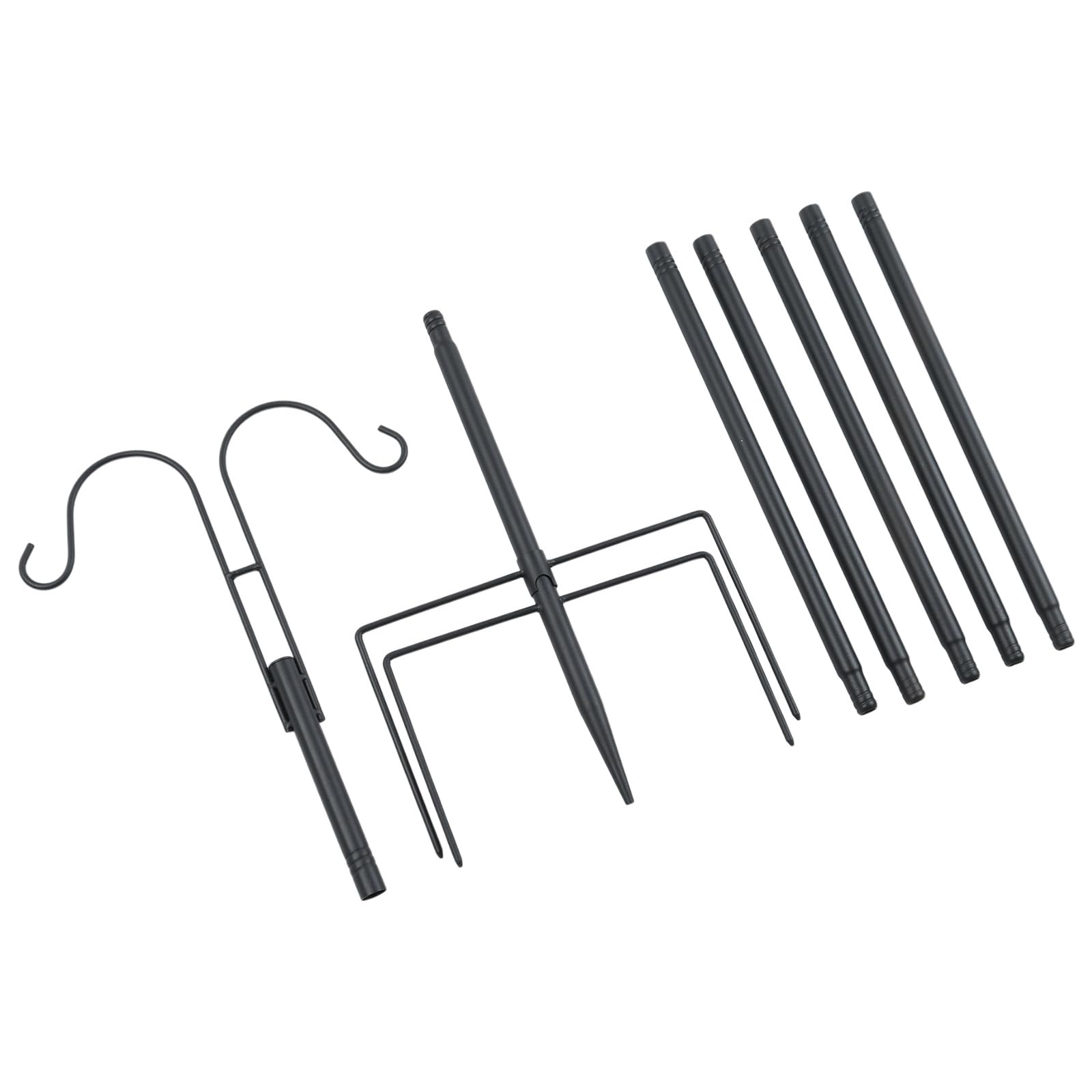 NEWFT Multifunctional Bird Feeders Station for Bath Tray Stake for Birdwatching Garden Bird Bath Feeders Metal Stake