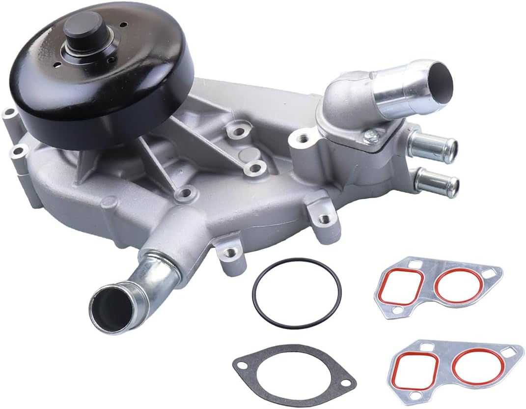 Water Pump W/Thermostat & Gasket Compatible with Buick 04-06 & for Cadillac 02-06 & for Chevrolet 99-06 & for GMC 99-06 & for Isuzu 03-06 & for Hummer 03-06 Waterpump Car OEM AW5104 12569519
