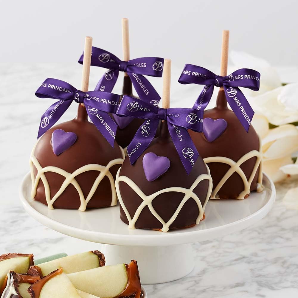 Mrs Prindables Heartfelt Petite Caramel Apple 4-Pack
