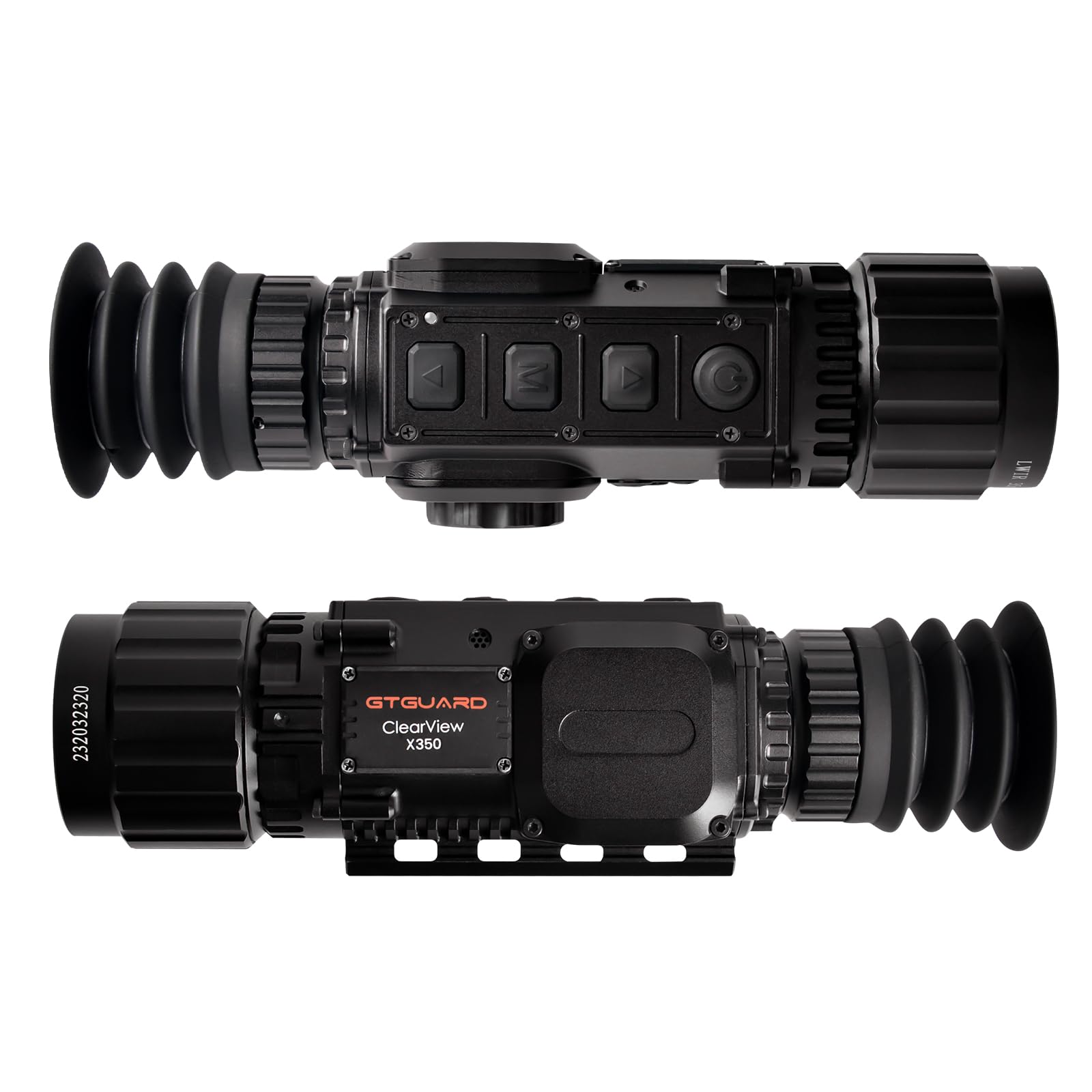 Visores térmicos Clearview X350 Sensor IR 384×288, frecuencia de actualización de 50Hz, Zoom Digital 4×, retículas múltiples, transmisión Wi-Fi, clasificación IP66 para la Caza de jabalíes y depredad