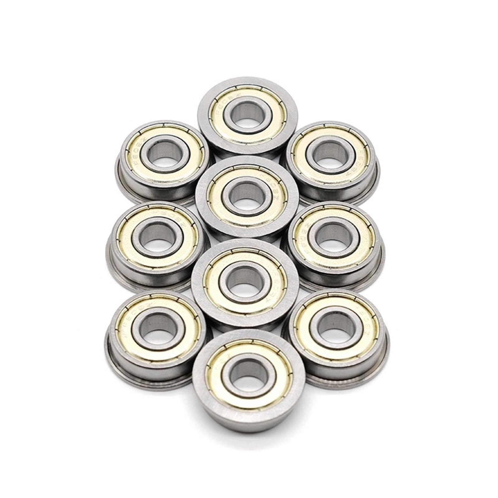 Rodamiento, Rodamiento de brida F604ZZ 4x12x4 mm ABEC-7 (10 PCS) Rodamientos bolas con F604 Z ZZ