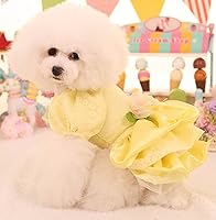 Vista 121 de Vestido de princesa de encaje para perros pequeños y pequeños extragrandes, color negro, talla L